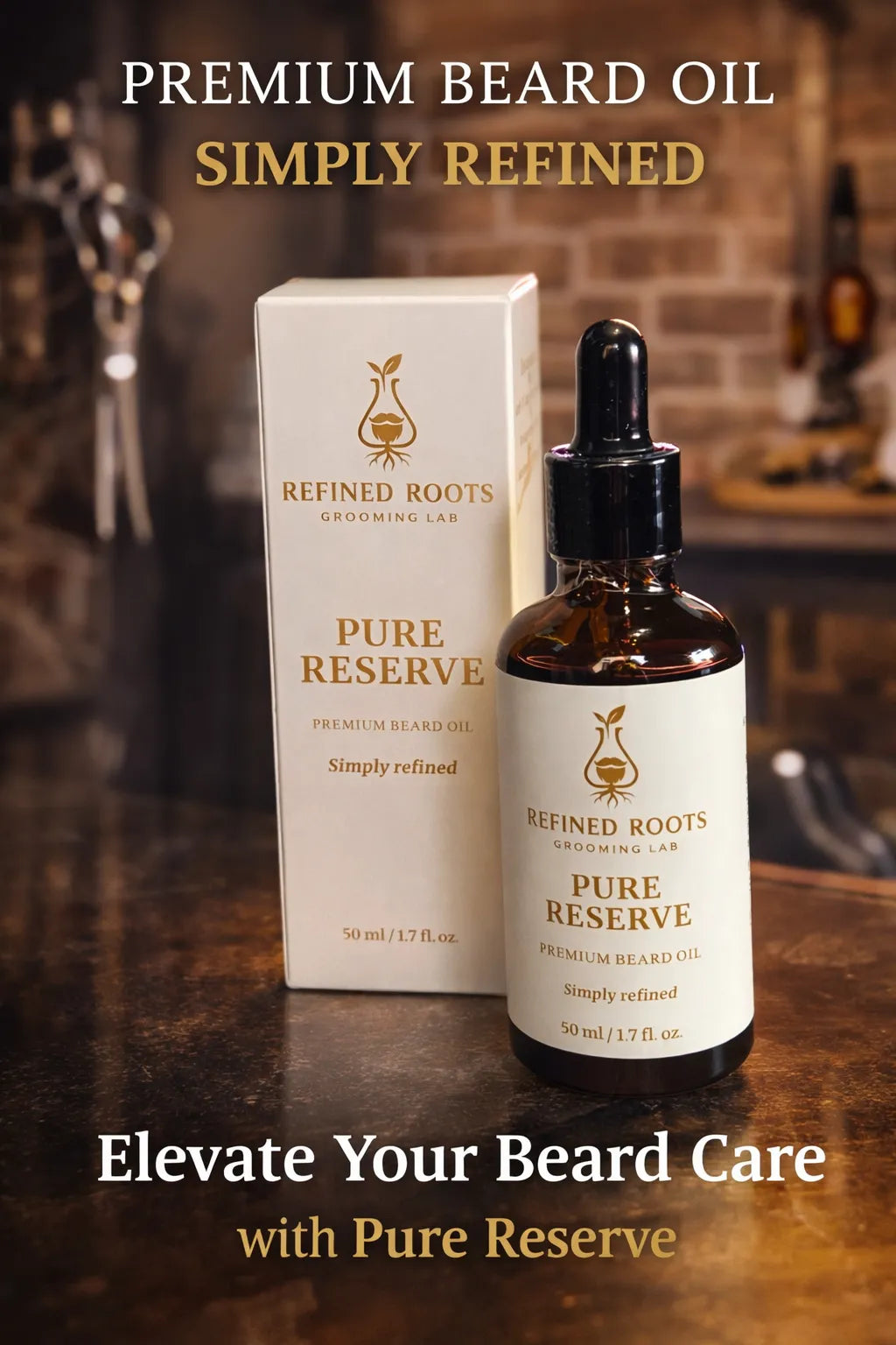 Pure Reserve – Premium Beard Oil (Fragrance Free)