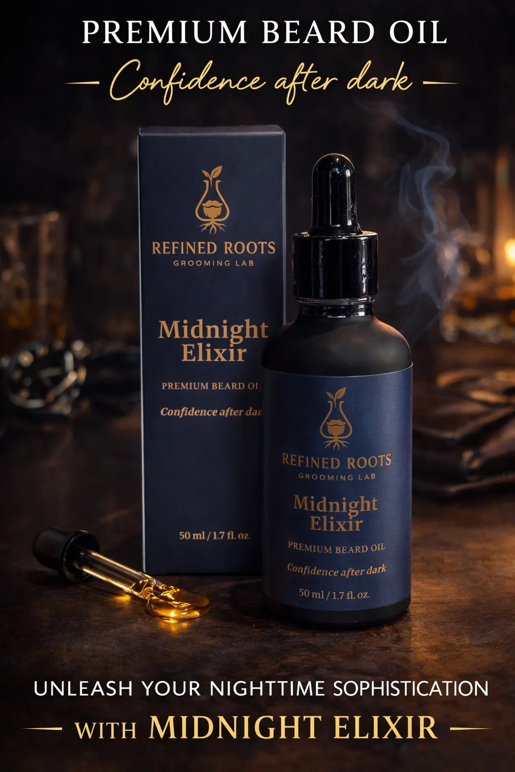Midnight Elixir – Premium Beard Oil
